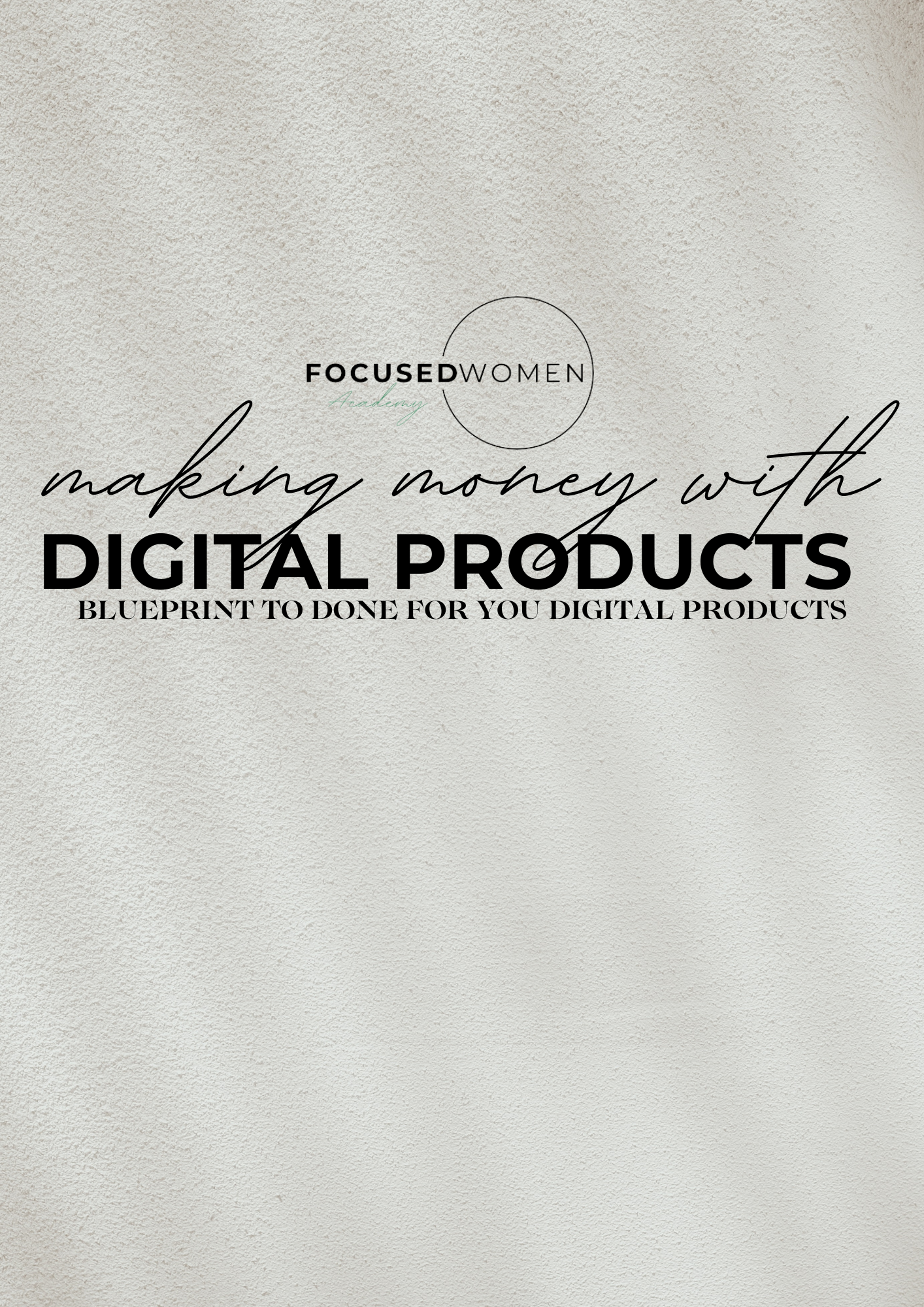 DFY MAKING MONEY WITH DIGITAL PRODUCTS BLUEPRINT EBOOK